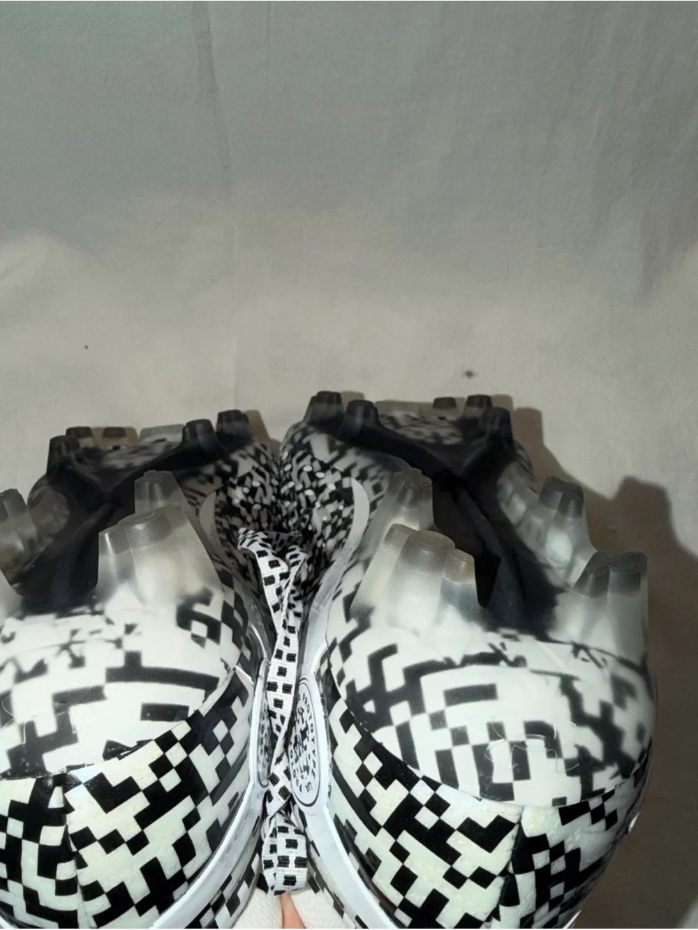 Under Armour Black & White Pixel Camo Soccer Cleats